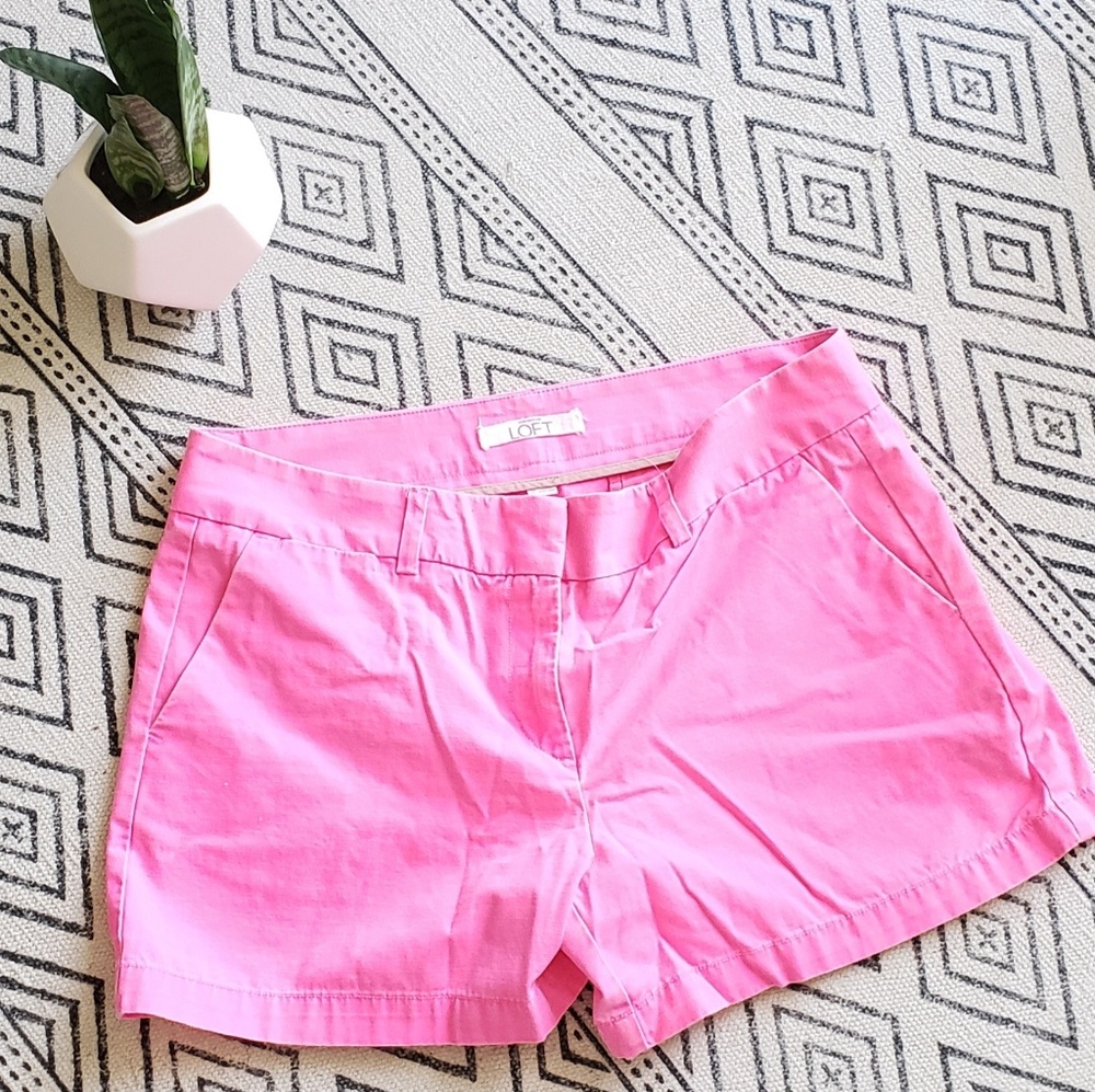 Loft Pink Distressed Shorts